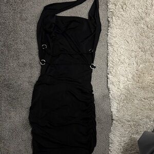 Chic Black Backless Dress